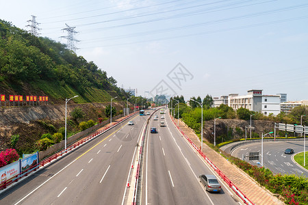 厦门仙岳路与海沧大桥交汇处背景图片