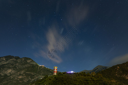 色达观音桥镇星空高清图片