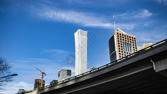 北京市建筑地标北京国贸标志性建筑背景