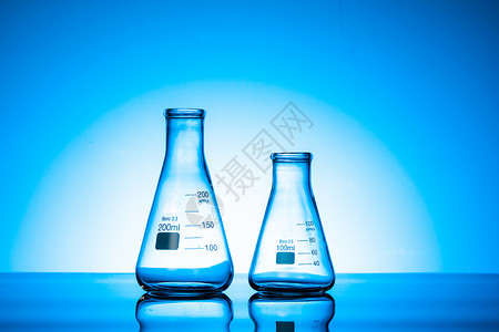 锥形烧杯化学实验锥形烧瓶背景