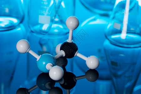 分子结构背景病毒疫苗研发化学分子结构模型背景