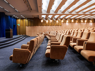 多功能报告厅讲堂型剧院式会议室背景