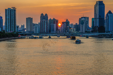 广东省广州市海珠区江湾大桥背景图片