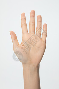 数字5特写手势手语图片