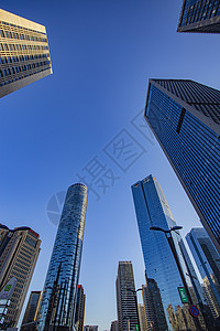 青岛CBD中央商务区城市高楼大气商务办公图片