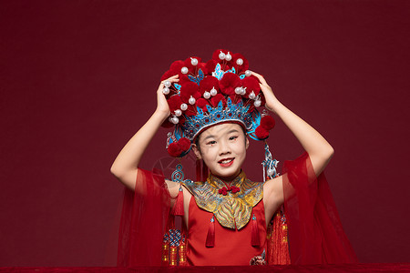 中国风潮流儿童背景图片