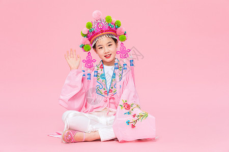 中国风潮流儿童戏服扮相图片