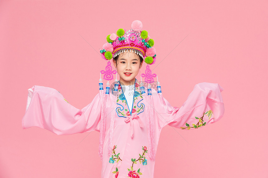 京剧戏服扮相中国风潮流儿童图片