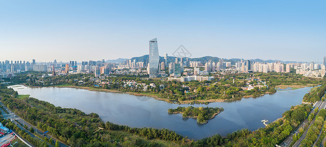 深圳南山区华侨城湿地公园背景