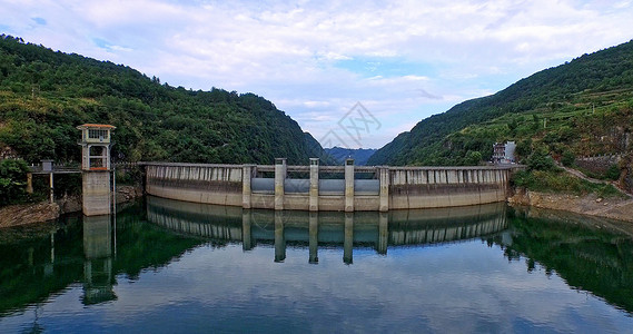 水力发电发电站凤凰长潭岗水库背景