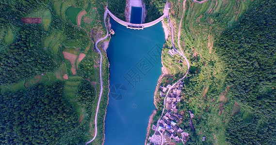 水力发电发电站凤凰长潭岗水利风景区背景