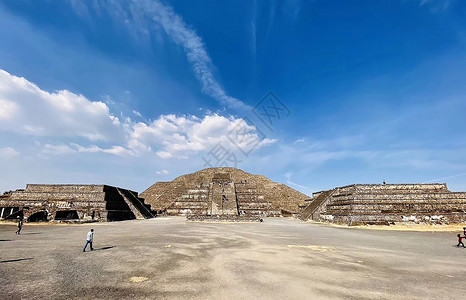 墨西哥太阳金字塔高清图片