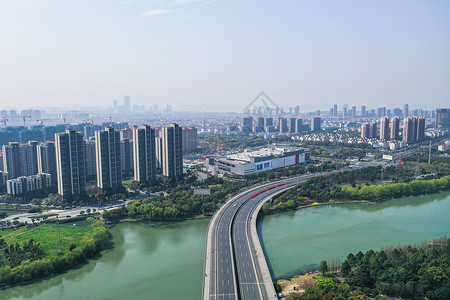 苏州城市桥梁建筑群高清图片