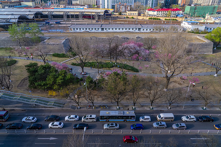 北京明城墙遗址图片