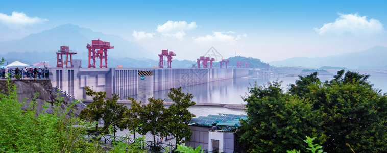 三峡竹海湖北省宜昌三峡大坝风景区背景