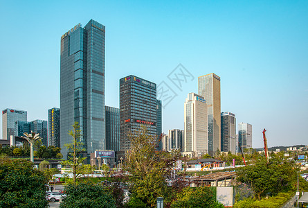 贵州贵阳国际金融中心写字楼摄影照片商务高清图片素材