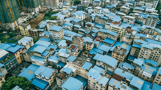 楼盘鸟瞰图航拍桂林楼盘地产交通商业区城市建设天际线背景