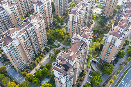 贷款买房房地产小区楼盘背景