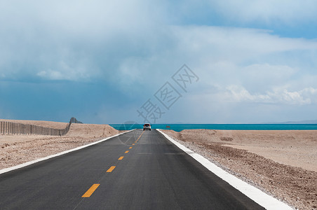 公路风景斑马线素材高清图片