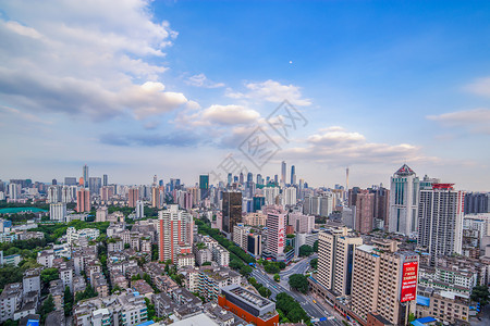 广州市越秀区繁华城市背景图片