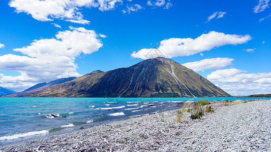 新西兰南岛自然风景新西兰南岛奥豪湖边背景