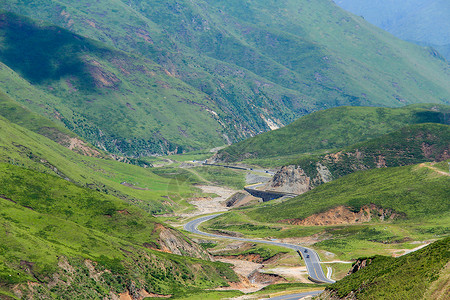 中国山川美景中国最美公路G227背景