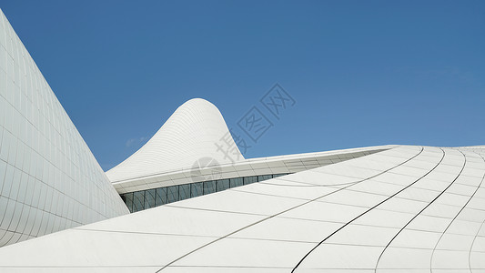 阿塞拜疆首都巴库地标超现代建筑阿利耶夫文化中心图片