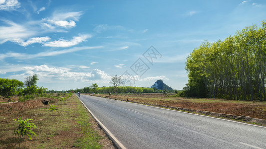 泰国南部旅行交通道路高清图片