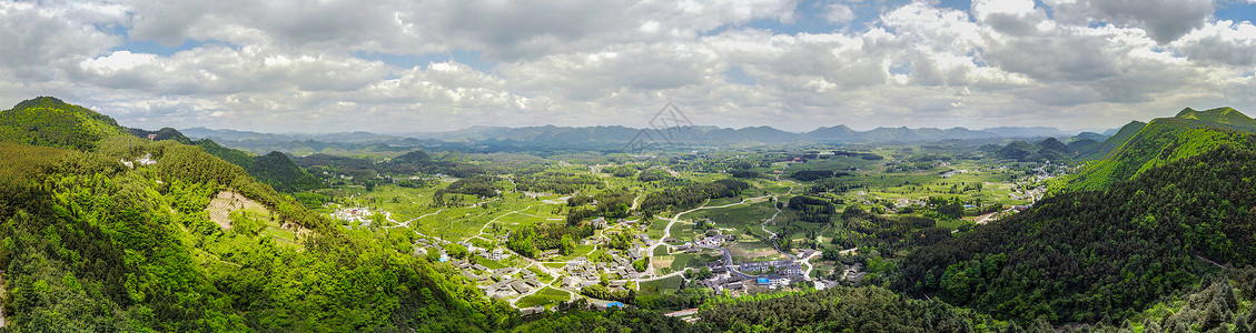 心之向阳贵州茶海之心景区航拍全景背景