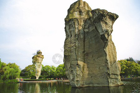 绍兴柯岩风景区地标建筑云骨图片素材