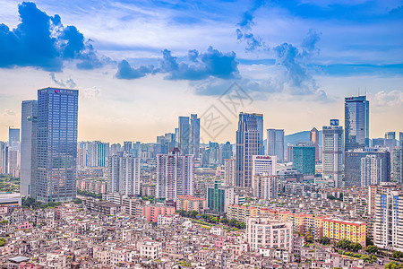 广东省广州市天河区建筑群背景图片