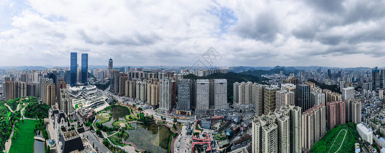 花果香航拍贵阳花果园全景背景