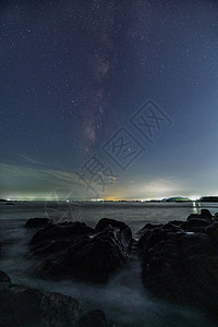 太空岩石银河星空壁纸背景