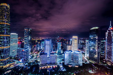 广州城市夜景图背景图片