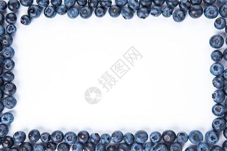 蓝莓边框背景图片