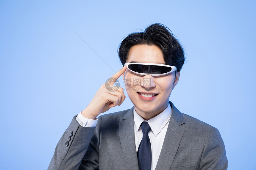 商务科技男士触摸智能眼镜图片
