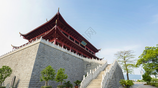 福州地标福州镇海楼景区背景