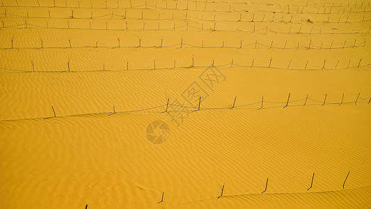 防护林内蒙古库布其沙漠背景