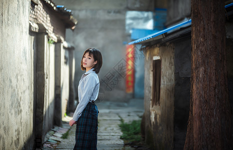 邻家女生背景图片