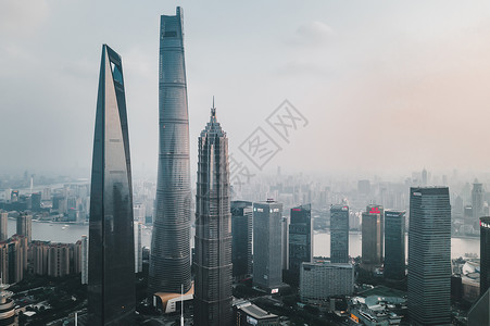 上海陆家嘴金融中心背景图片