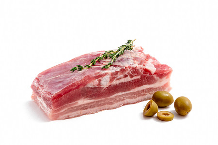猪肉肉新鲜五花肉背景