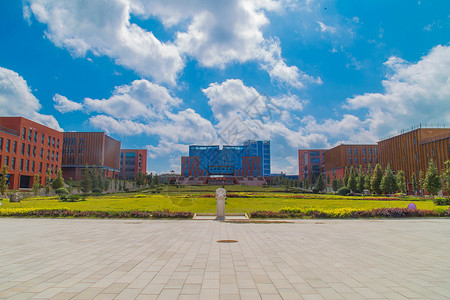 贵州安顺职业技术学院图书馆背景图片