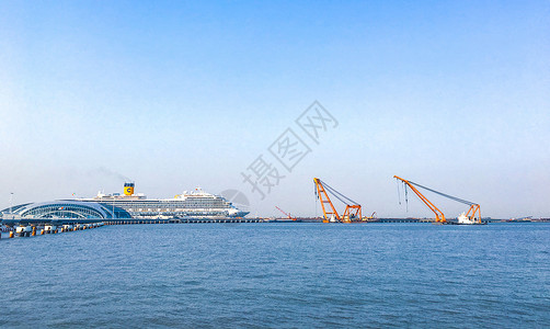 上海吴淞口邮轮港口图片