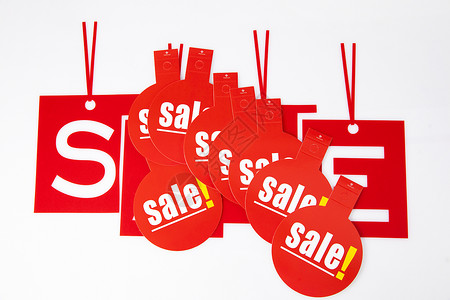 促销销售标签SALE促销购物节背景
