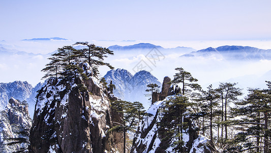 安徽黄山背景图片