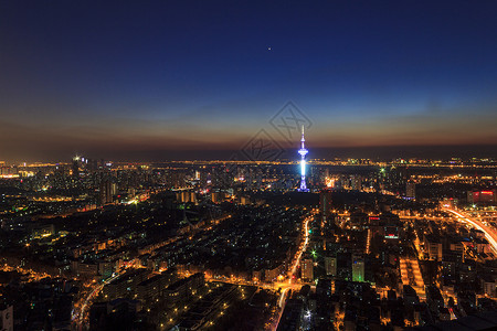 南京鼓楼区南京夜景背景