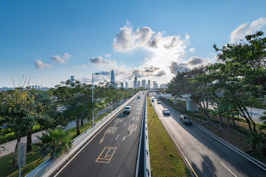 深圳城市道路图片