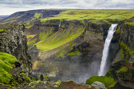 唯美冰岛瀑布冰岛瀑布风光背景