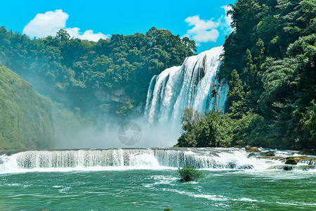 水低世界素材贵州黄果树大瀑布摄影图片背景