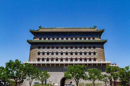 北京正阳门箭楼背景